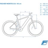 FISCHER Fahrrad Montis 5.0i, Pedelec grau/gelb, 46 cm Rahmen, 29"
